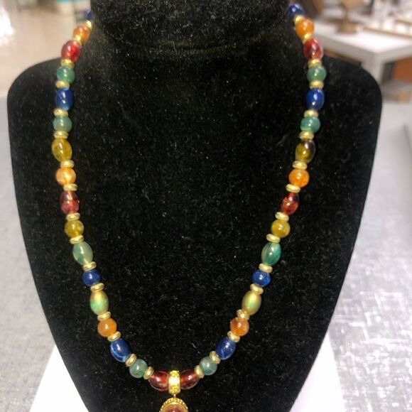 Olci multicolored bead necklace  - Picture 2 of 2